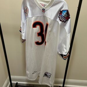 Walter Payton White NFL Jersey with Number 34